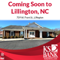 Lillington building with "Coming Soon" text